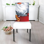 Cartoon Santa Claus Print Dining Chair Slipcover