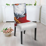 Cartoon Santa Claus Print Dining Chair Slipcover