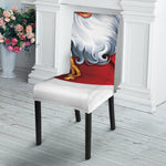 Cartoon Santa Claus Print Dining Chair Slipcover
