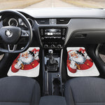 Cartoon Santa Claus Print Front Car Floor Mats