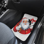 Cartoon Santa Claus Print Front Car Floor Mats
