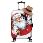 Cartoon Santa Claus Print Luggage Cover
