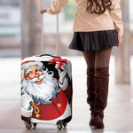 Cartoon Santa Claus Print Luggage Cover