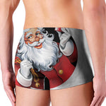 Cartoon Santa Claus Print Men's Boxer Briefs