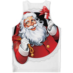 Cartoon Santa Claus Print Men's Tank Top
