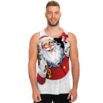 Cartoon Santa Claus Print Men's Tank Top