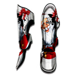 Cartoon Santa Claus Print Muay Thai Shin Guard