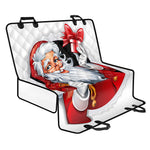 Cartoon Santa Claus Print Pet Car Back Seat Cover