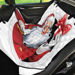 Cartoon Santa Claus Print Pet Car Back Seat Cover