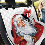 Cartoon Santa Claus Print Pet Car Back Seat Cover