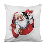 Cartoon Santa Claus Print Pillow Cover