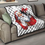 Cartoon Santa Claus Print Quilt