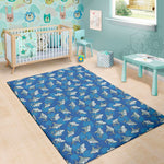 Cartoon Shark Pattern Print Area Rug