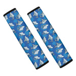 Cartoon Shark Pattern Print Car Seat Belt Covers