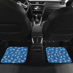 Cartoon Shark Pattern Print Front and Back Car Floor Mats