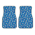 Cartoon Shark Pattern Print Front Car Floor Mats