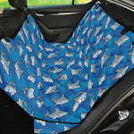 Cartoon Shark Pattern Print Pet Car Back Seat Cover