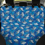 Cartoon Shark Pattern Print Pet Car Back Seat Cover