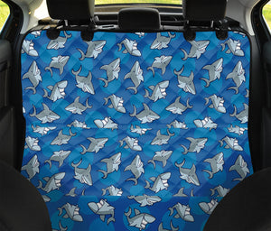 Cartoon Shark Pattern Print Pet Car Back Seat Cover