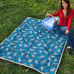 Cartoon Shark Pattern Print Quilt
