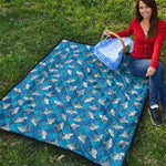 Cartoon Shark Pattern Print Quilt