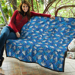 Cartoon Shark Pattern Print Quilt