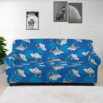 Cartoon Shark Pattern Print Sofa Cover