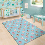 Cartoon Sheep Pattern Print Area Rug