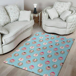Cartoon Sheep Pattern Print Area Rug