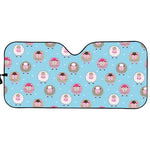 Cartoon Sheep Pattern Print Car Sun Shade