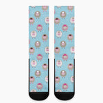 Cartoon Sheep Pattern Print Crew Socks