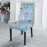 Cartoon Sheep Pattern Print Dining Chair Slipcover
