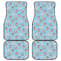 Cartoon Sheep Pattern Print Front and Back Car Floor Mats