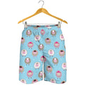 Cartoon Sheep Pattern Print Men's Shorts
