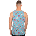 Cartoon Sheep Pattern Print Men's Tank Top
