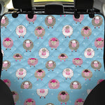 Cartoon Sheep Pattern Print Pet Car Back Seat Cover