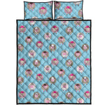 Cartoon Sheep Pattern Print Quilt Bed Set