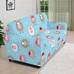 Cartoon Sheep Pattern Print Sofa Cover