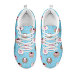 Cartoon Sheep Pattern Print White Sneakers