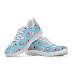 Cartoon Sheep Pattern Print White Sneakers