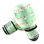 Cartoon Shih Tzu Pattern Print Boxing Gloves