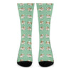 Cartoon Shih Tzu Pattern Print Crew Socks