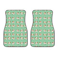 Cartoon Shih Tzu Pattern Print Front Car Floor Mats