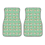 Cartoon Shih Tzu Pattern Print Front Car Floor Mats