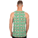 Cartoon Shih Tzu Pattern Print Men's Tank Top