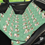 Cartoon Shih Tzu Pattern Print Pet Car Back Seat Cover