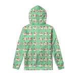 Cartoon Shih Tzu Pattern Print Pullover Hoodie