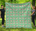 Cartoon Shih Tzu Pattern Print Quilt