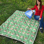 Cartoon Shih Tzu Pattern Print Quilt