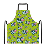 Cartoon Smiley Cow Pattern Print Apron